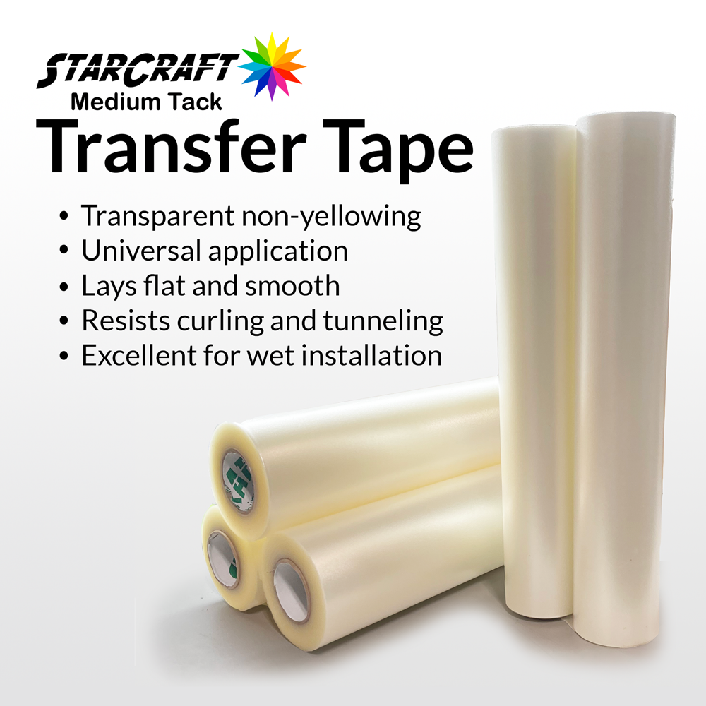 Paper - Medium tack transfer tape 6 x 300 feet