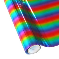 25 Foot Roll of 12" StarCraft Electra Foil - Rainbow