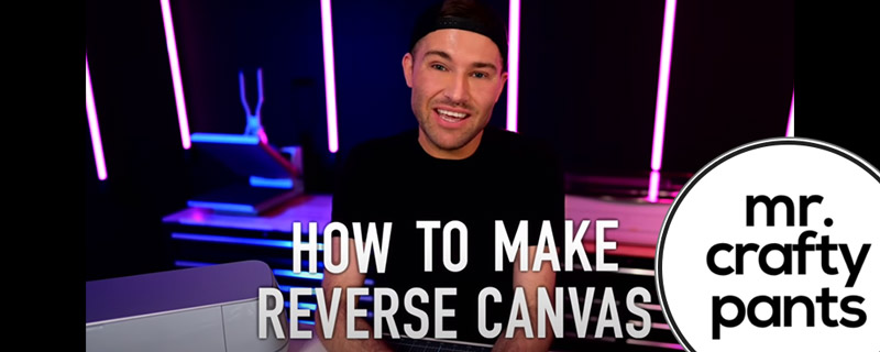 How to Make Reverse Canvas with Foil - MCP