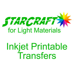 StarCraft Inkjet Printable Heat Transfers for Light Materials Bulk 100-Pack