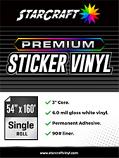 6 mil Premium Sticker Vinyl 54" x 160' (137cm x 4877cm)