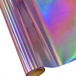 25 Foot Roll of 12" StarCraft Electra Foil - Purple Holographic Rainbow